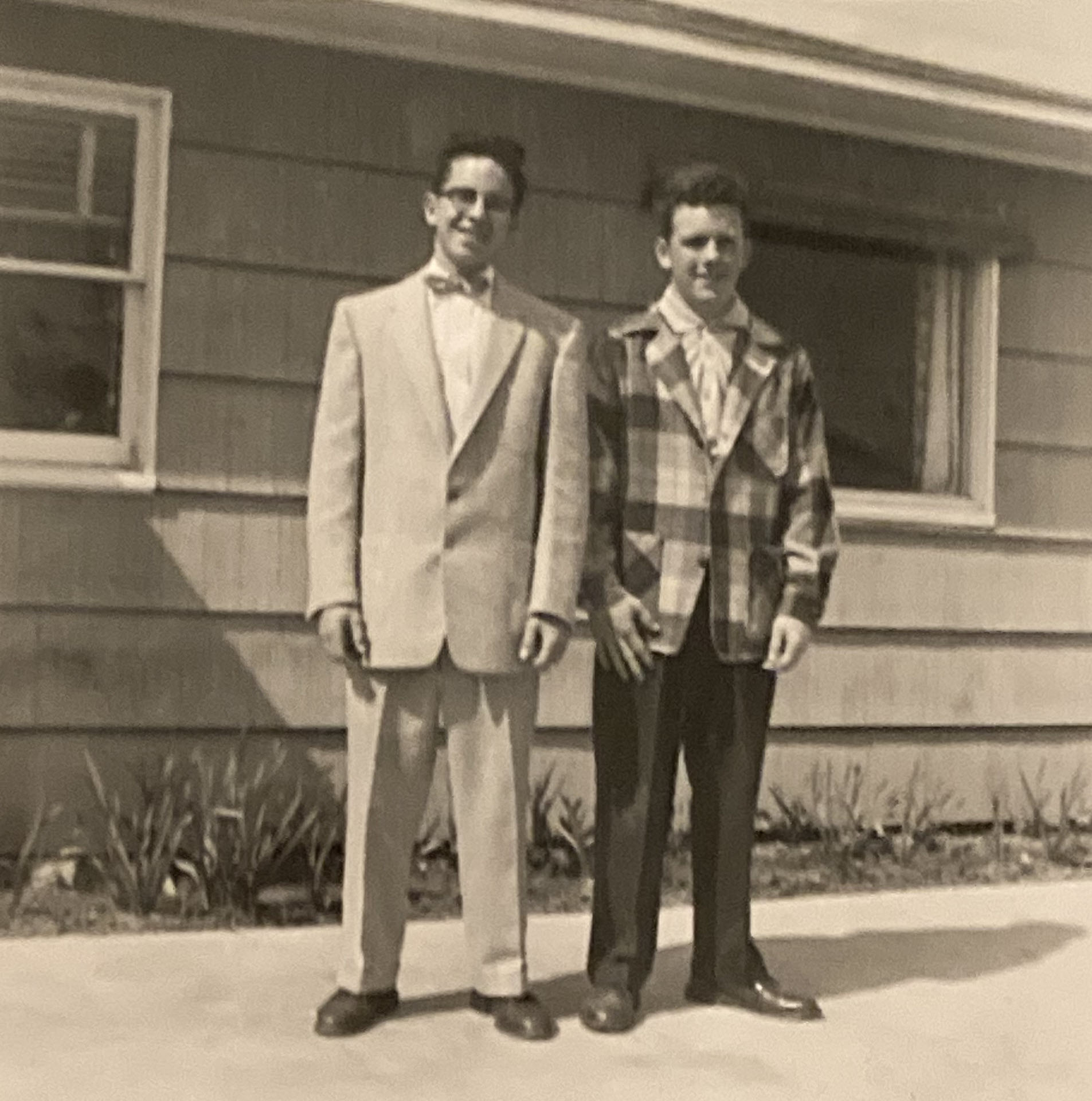 Bobby with cousin Frank O'Hearn.