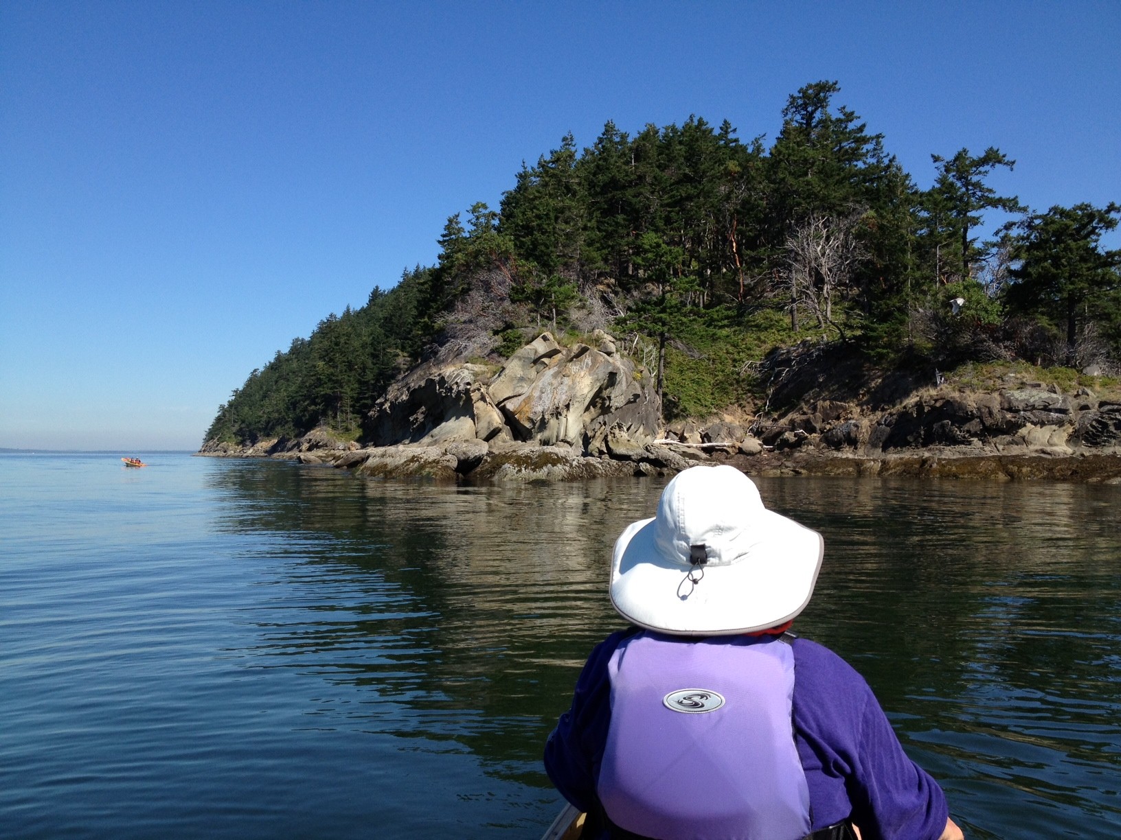 Canoeing to Chuckanut Bay, just south of Bellingham.