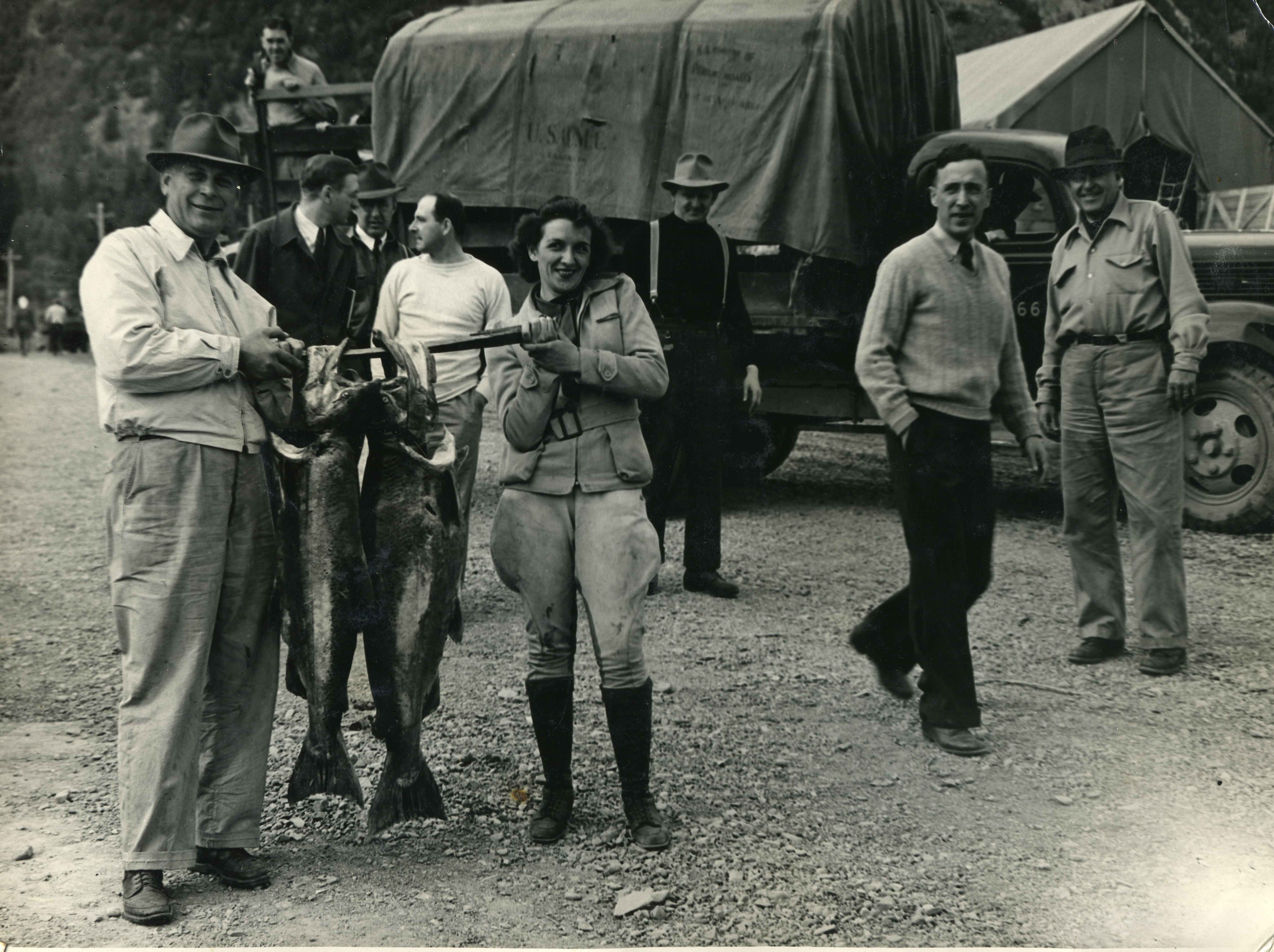 Elizabeth in Alaska during WWII.