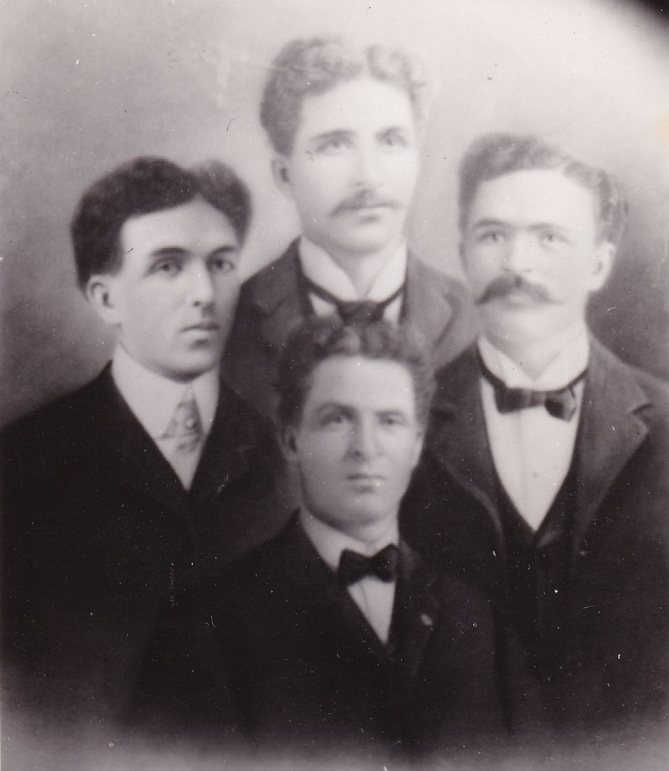 Circa 1900, the McFadden brothers: Dennis, James, Hugh, and Andrew