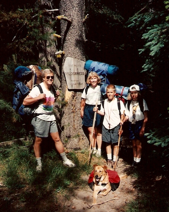 Entering the Goat Rocks Wilderness Area