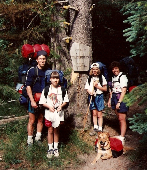 Entering the Goat Rocks Wilderness Area