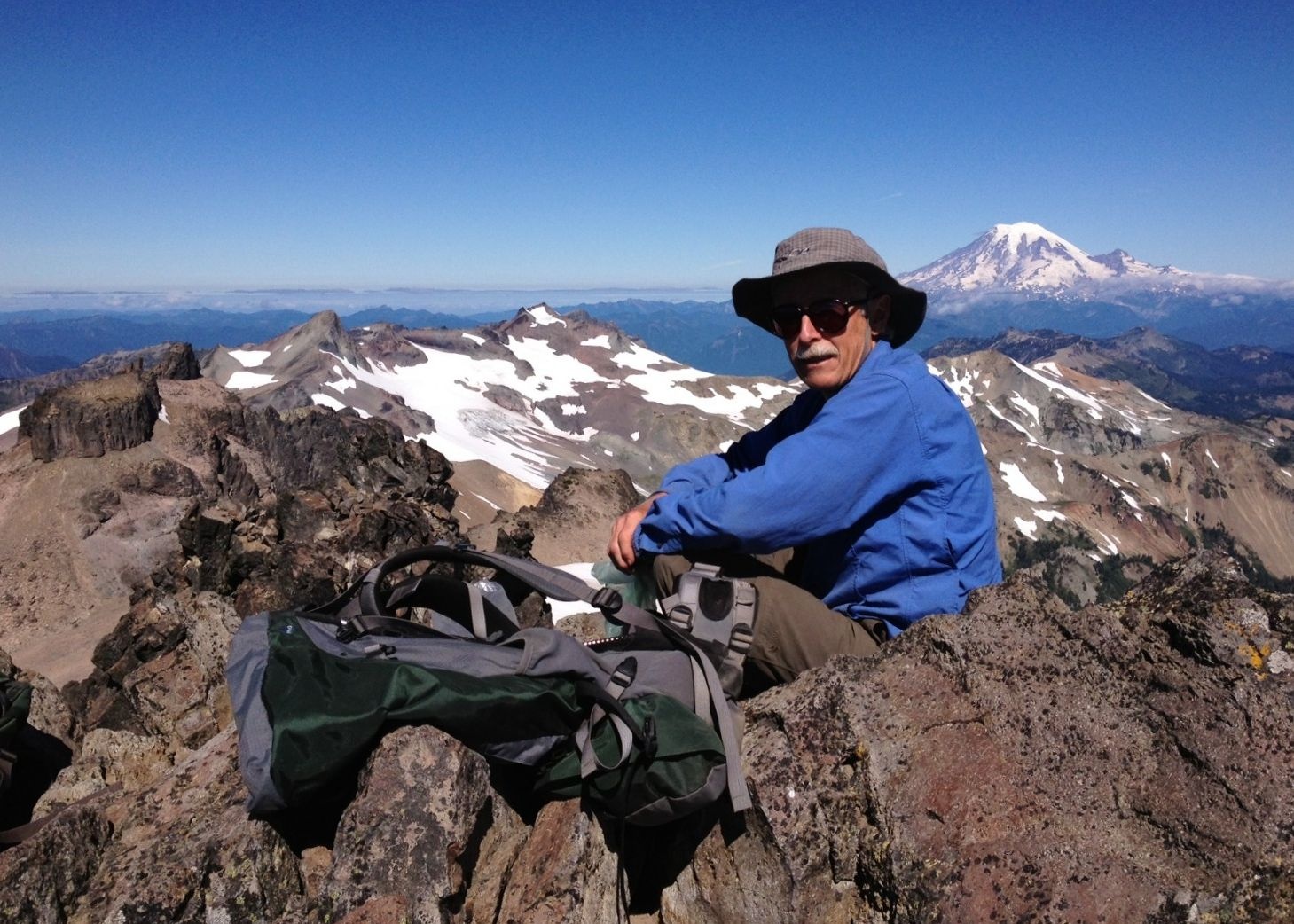 Craig at the summit of Mt. Gilbert.