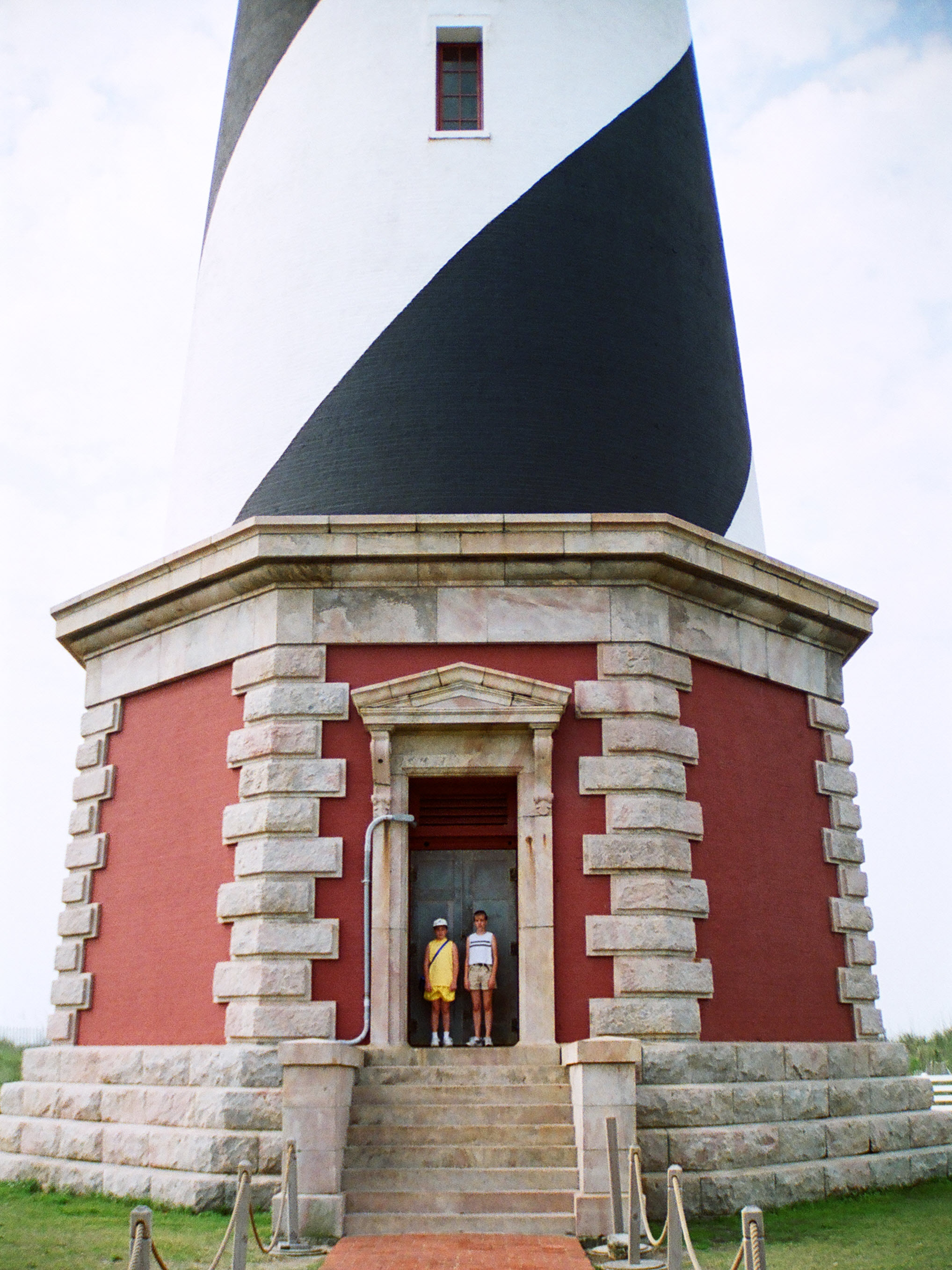 The girls at Cape Hatteras lighthouse.