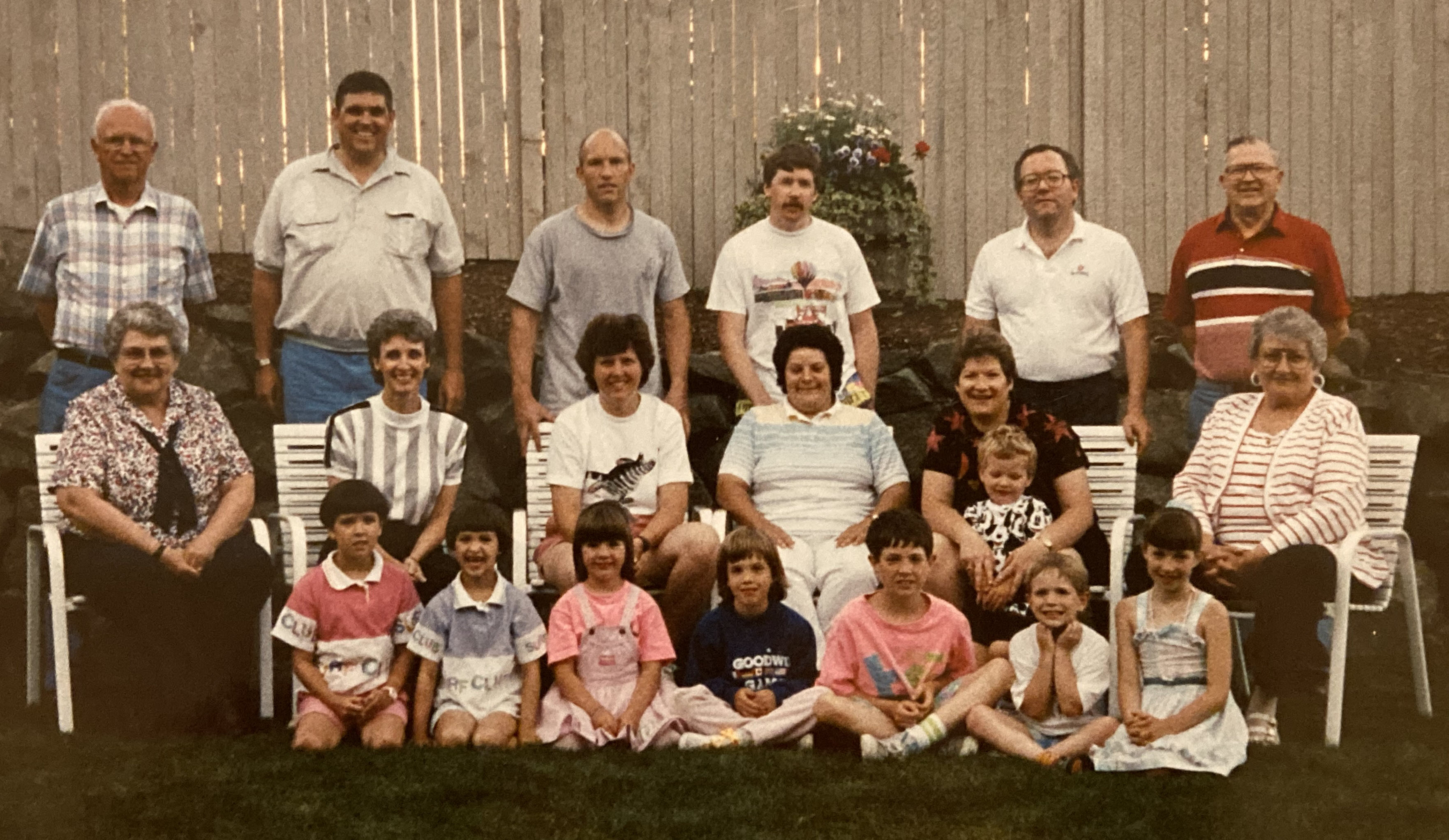 Jane's family, gathered at Christy and Tim Austin’s house.