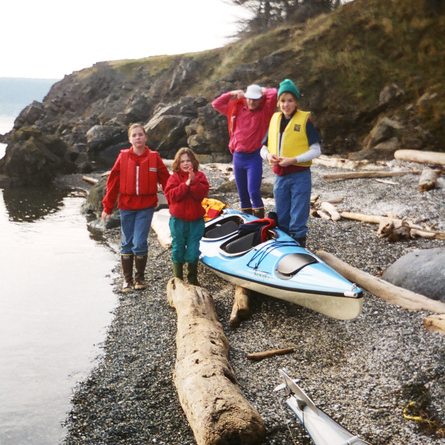 Kayaking with the Walkers at their place on Decatur Island.