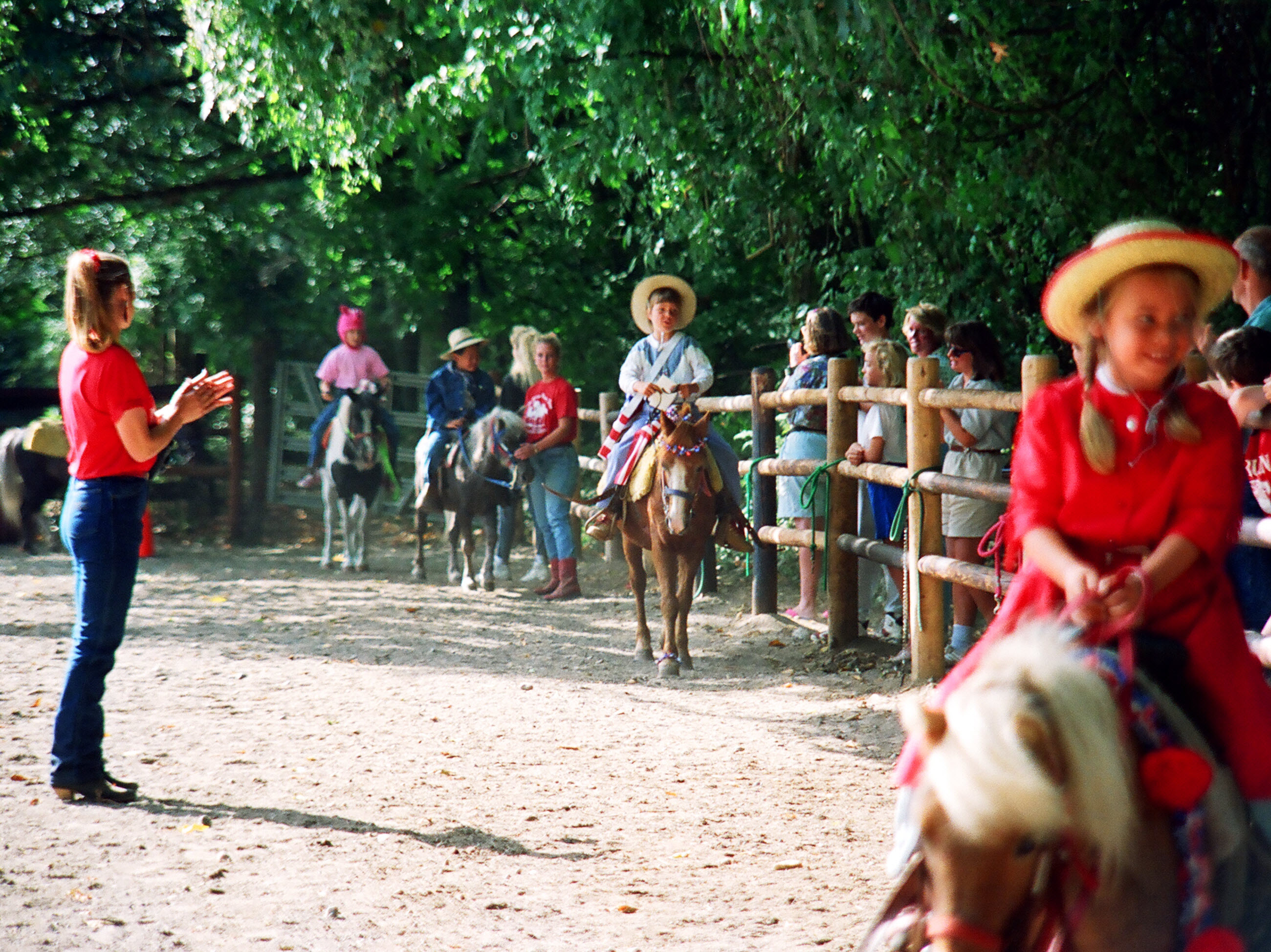 Laura at the pony rodeo.