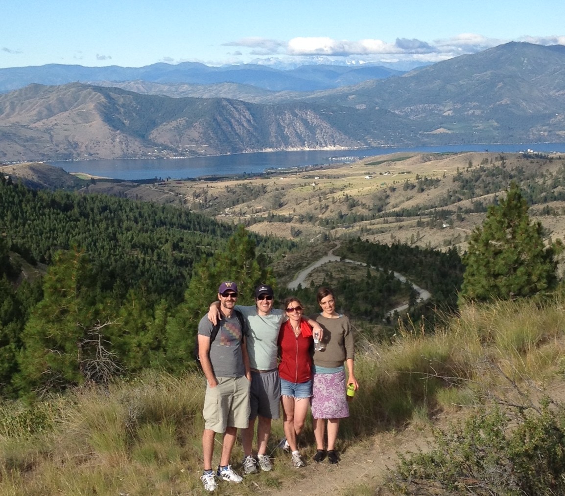 Hiking above Lake Chelan.