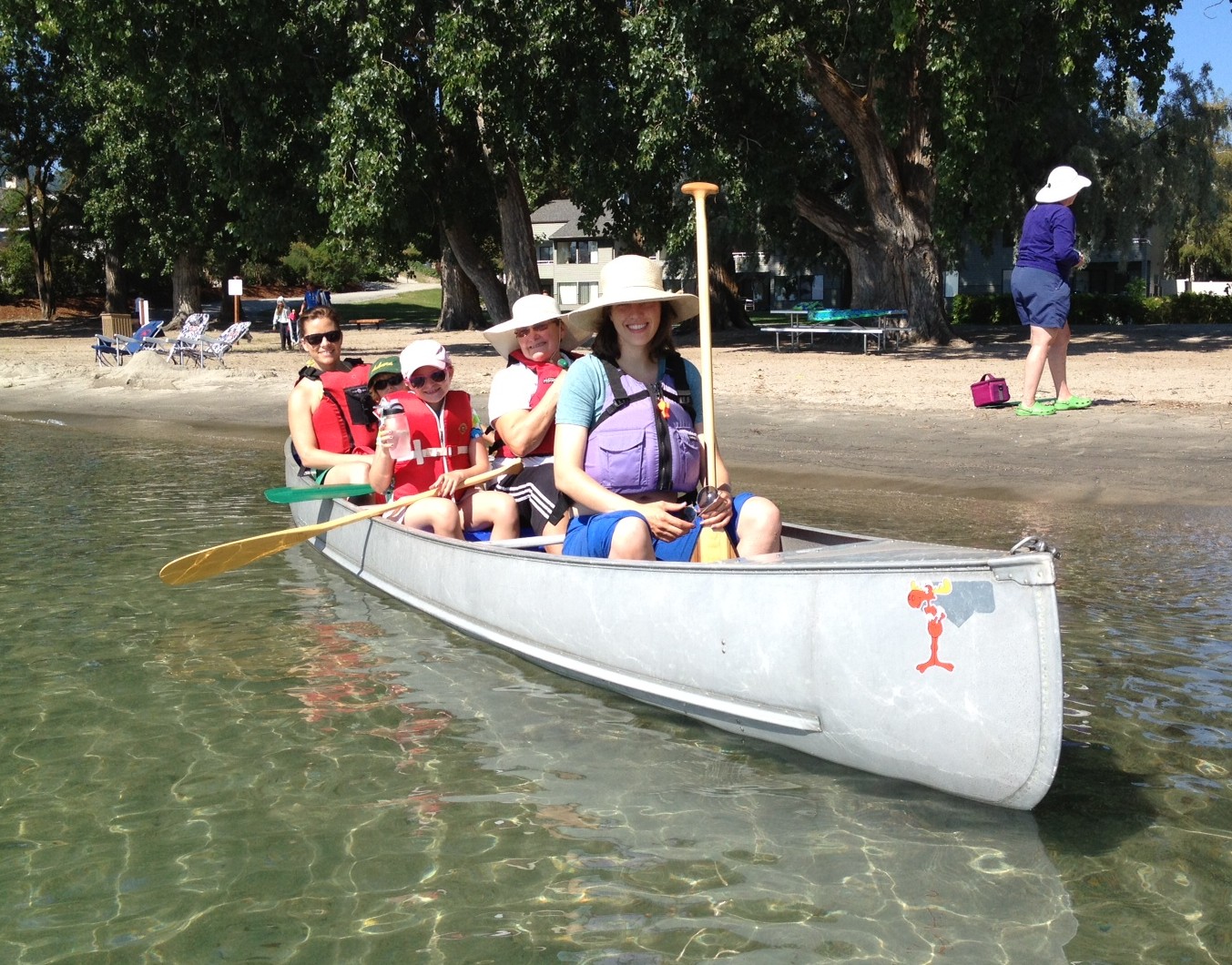 In the Grumman canoe at Lake Chelan.