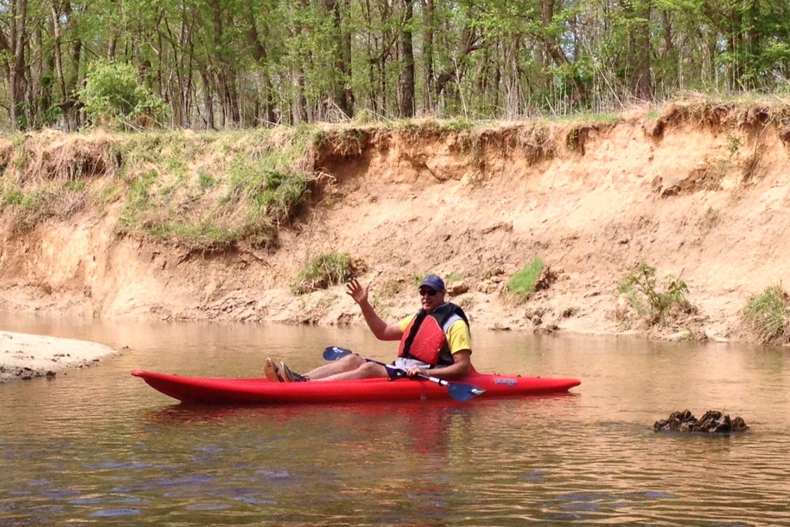 Wayne Hinkley on the Neuse River.