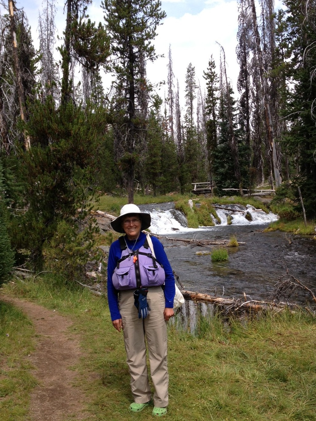 The falls above Hosmer Lake.