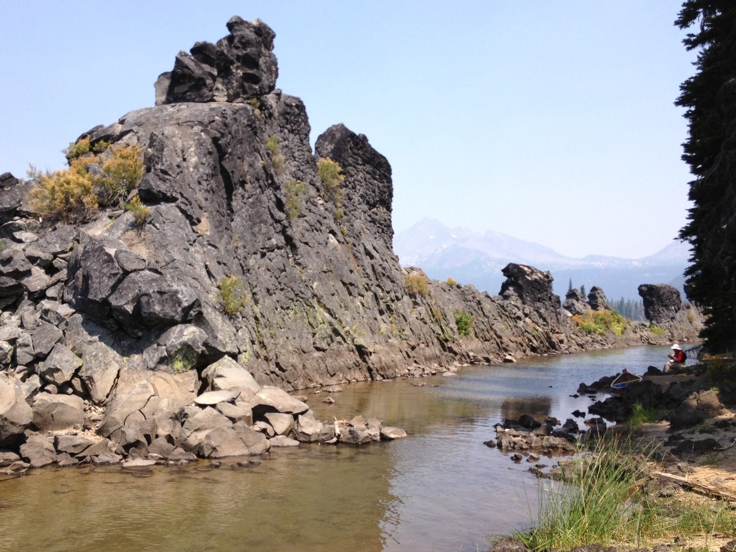 Lunch at The Dragon on Sparks Lake.