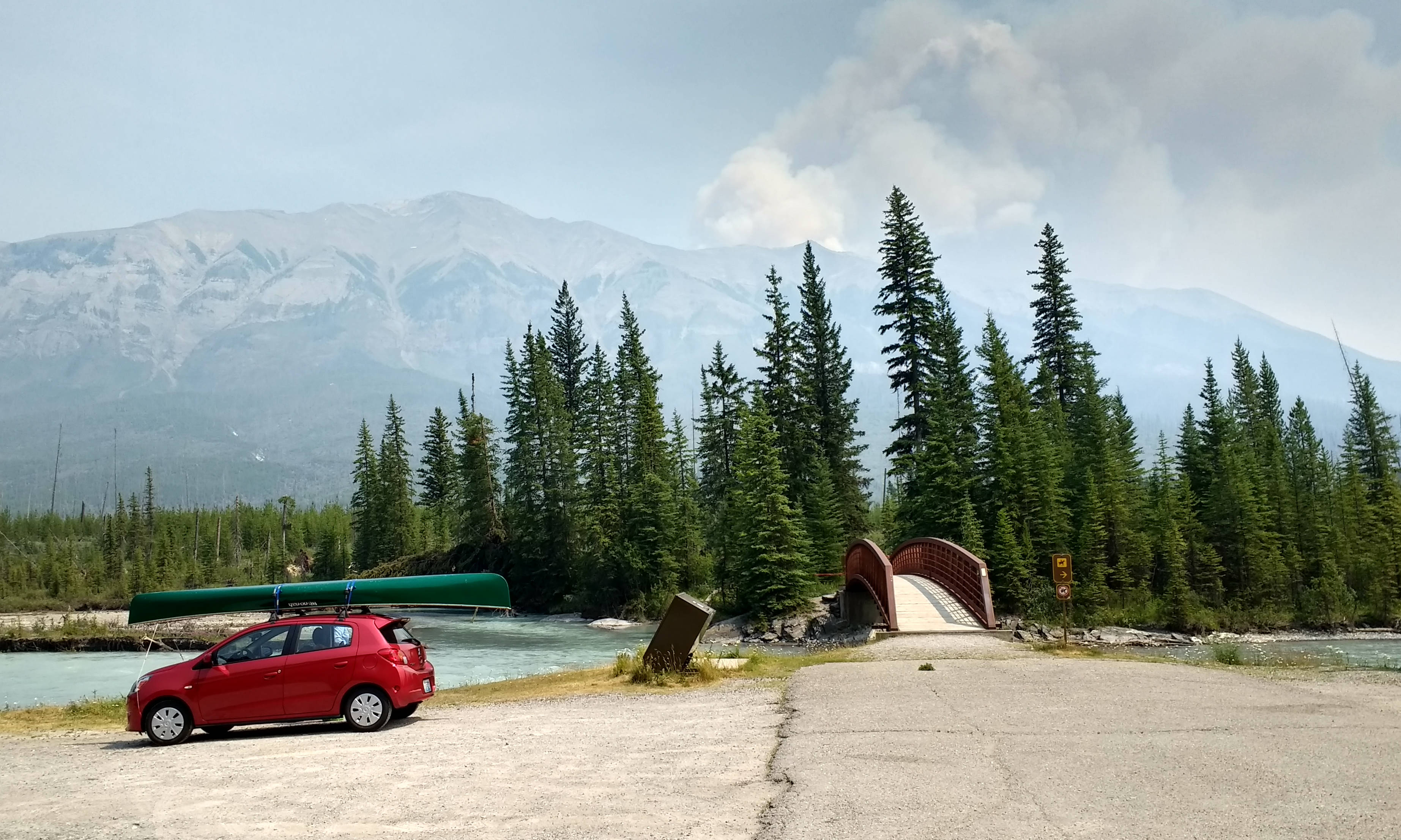 Wildfire near Banff.