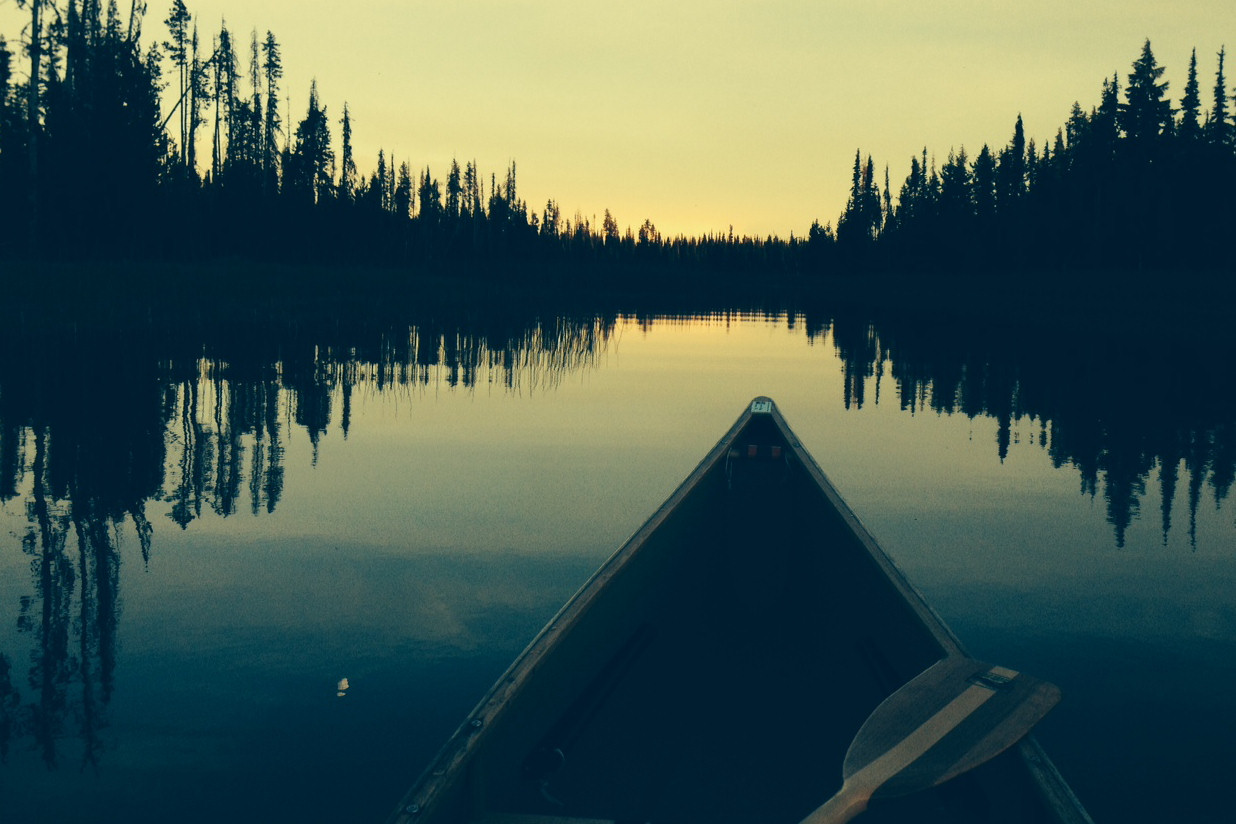 Moonrise on Hosmer Lake.