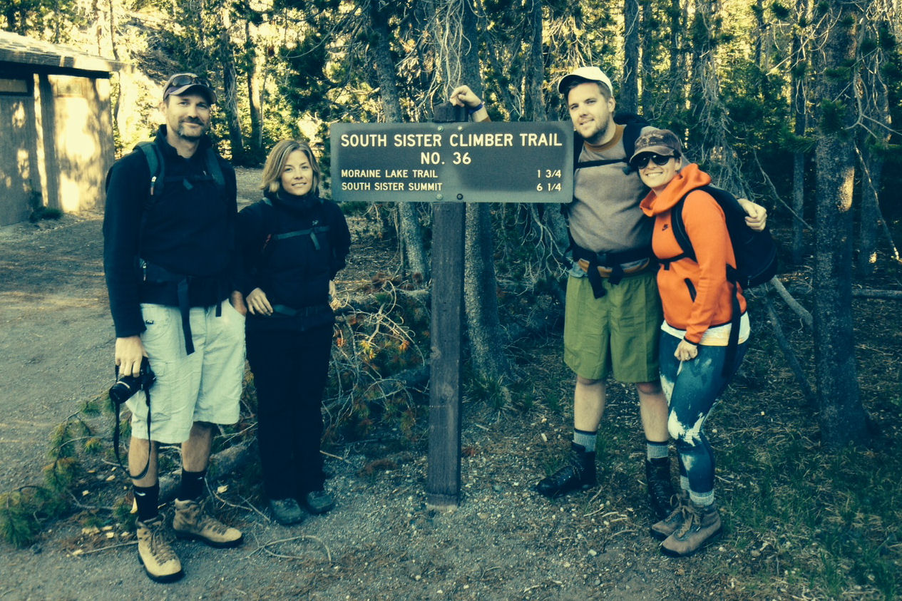 At the trailhead.