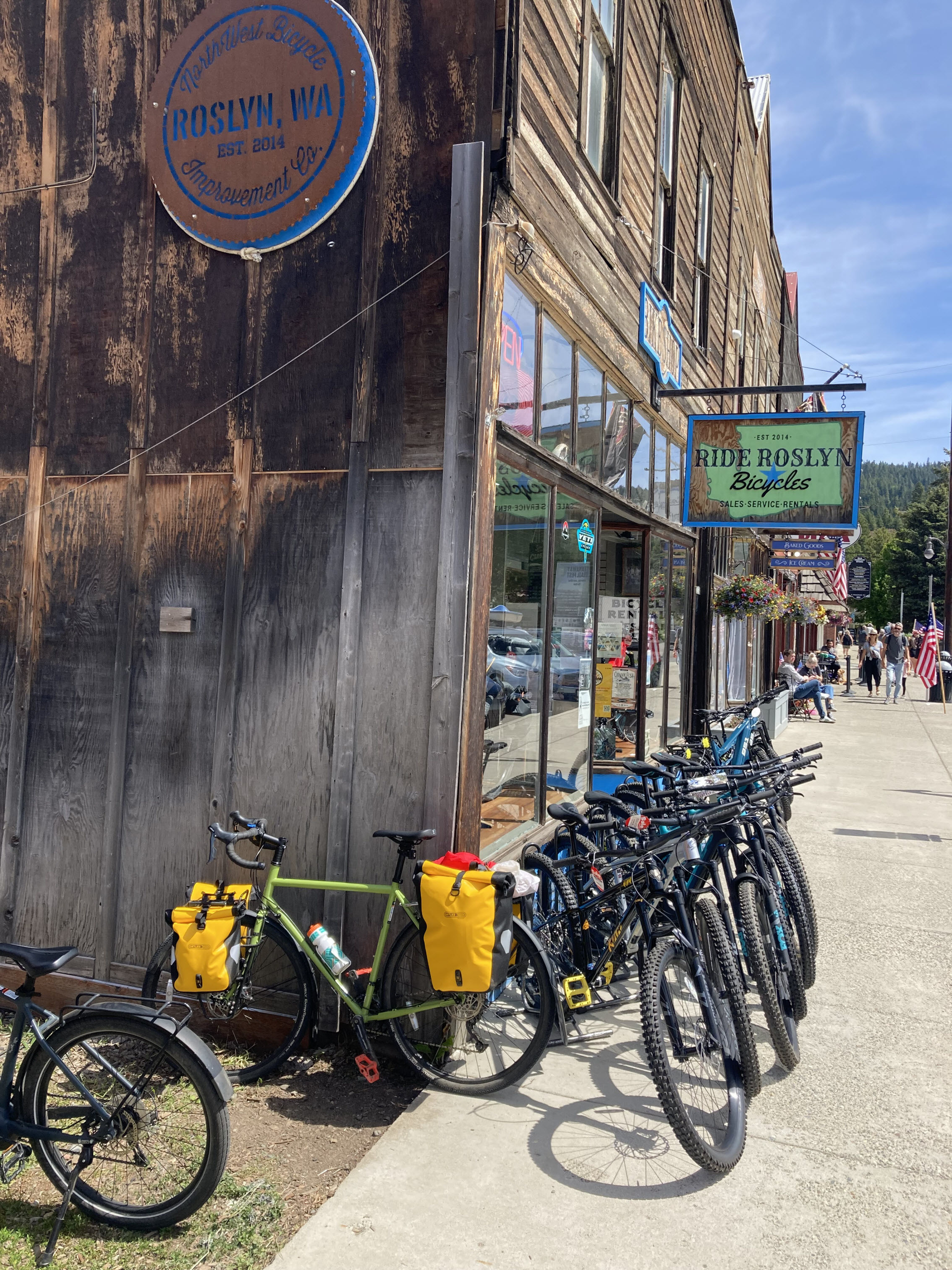 Bike shop in Roslyn.