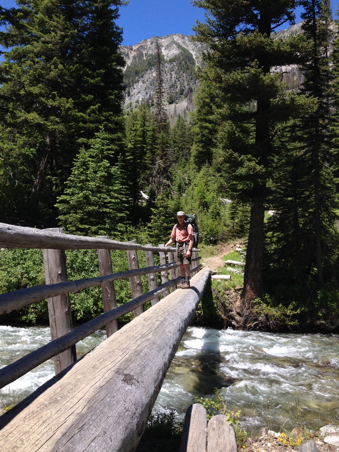 Footbridge over West Fork of the Wallowa River