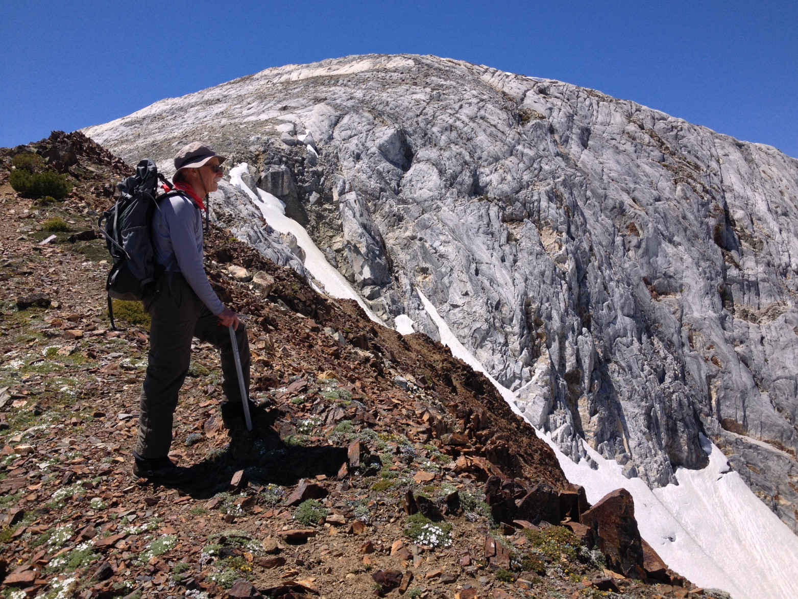 Above basalt cliff band