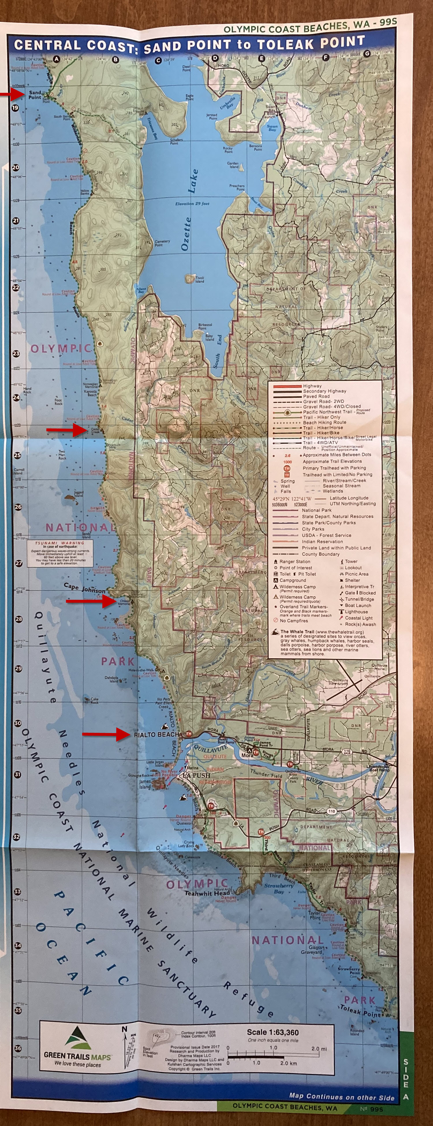 Map of the hike.