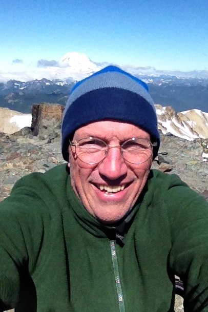 A better picture looking west from the summit of Mt. Aix toward Mt. Rainier.