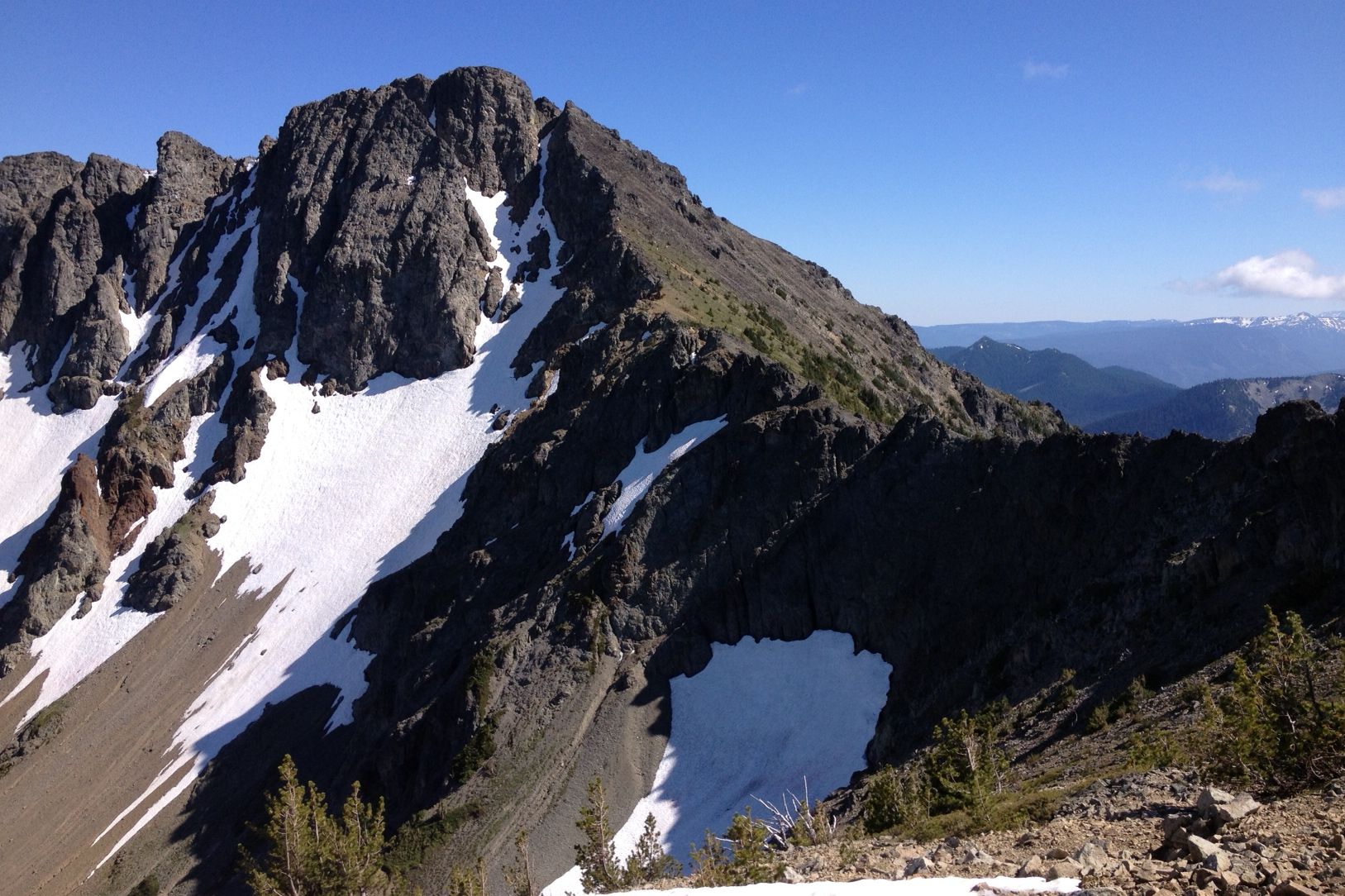 The Perfect Camping Spot below Shellrock Peak.