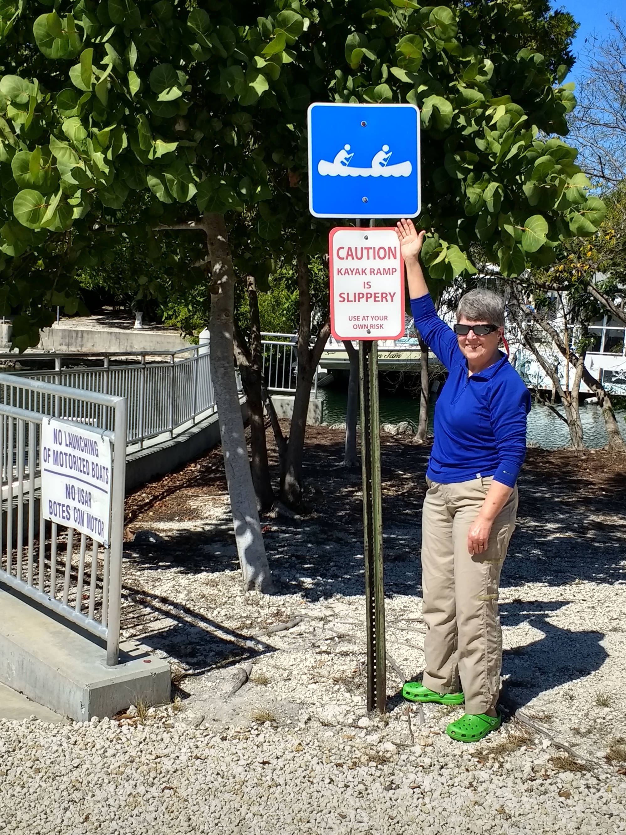 Small boat launch at Tavernier.