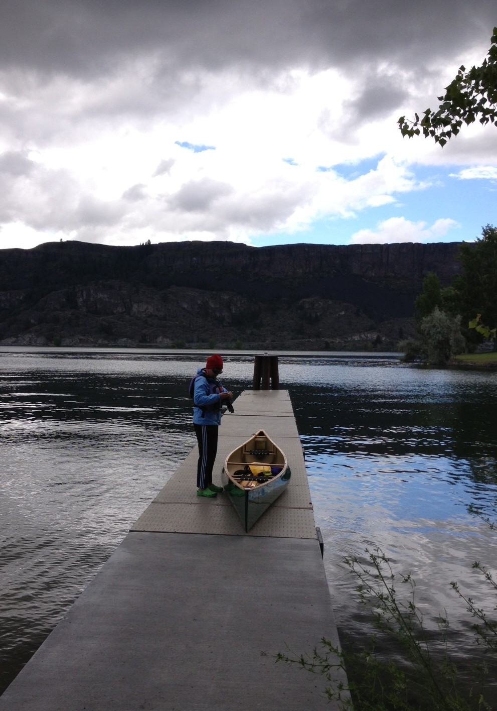 Putting in at Steamboat Rock on Banks Lake.