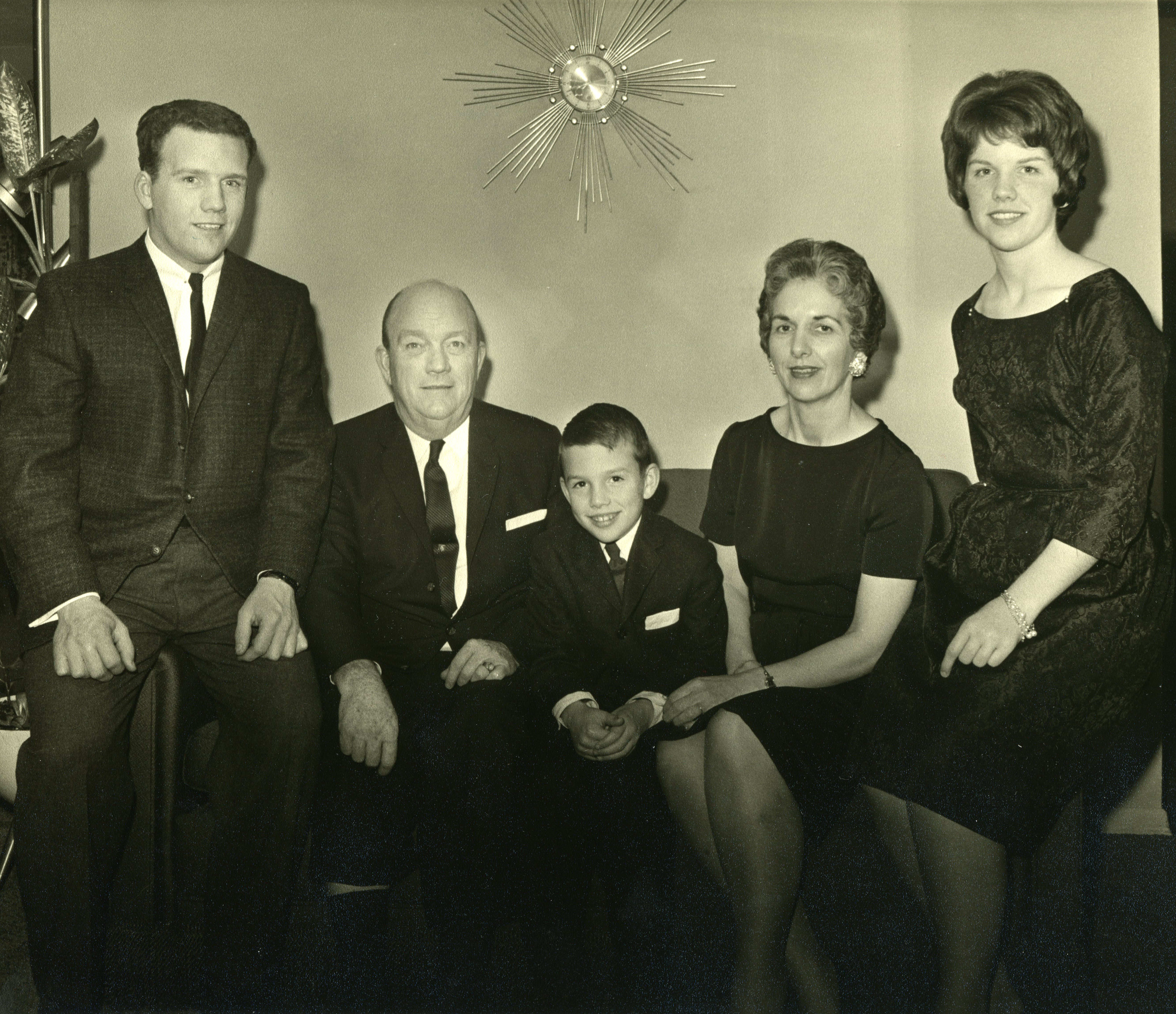 The Thompsons in Yakima in 1962.