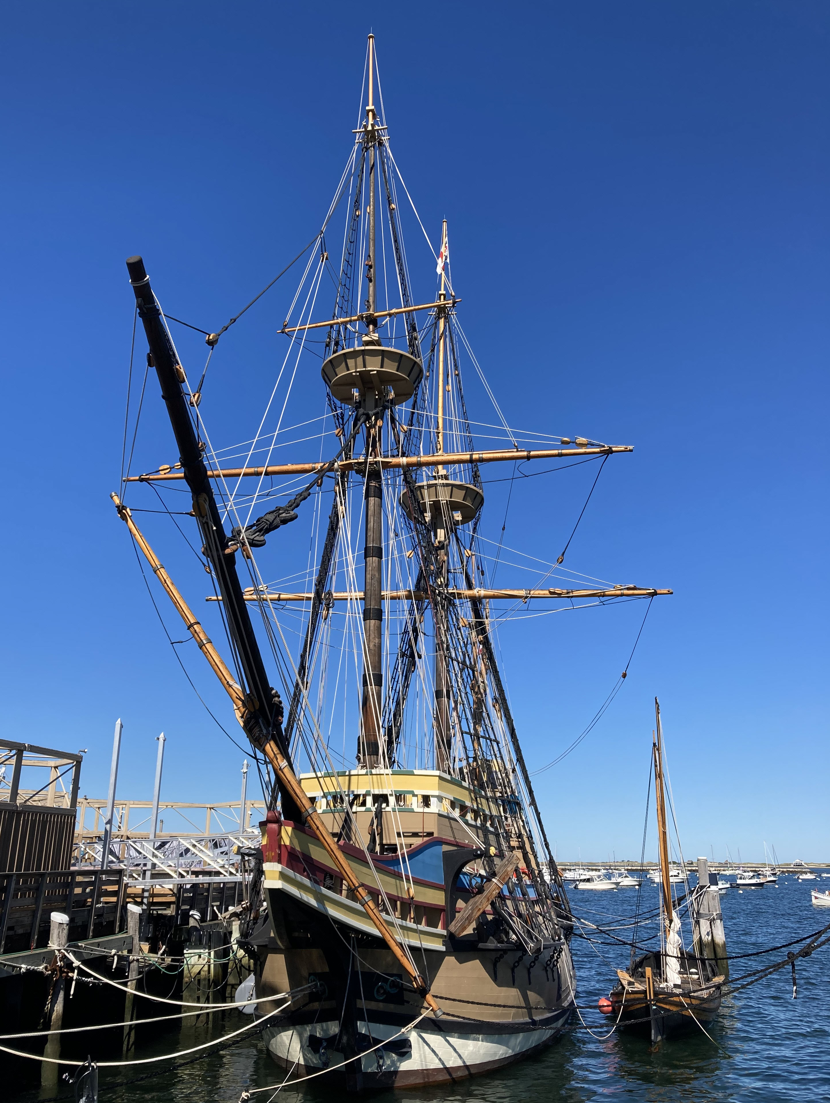 The Mayflower in Plymouth, Massachusetts.