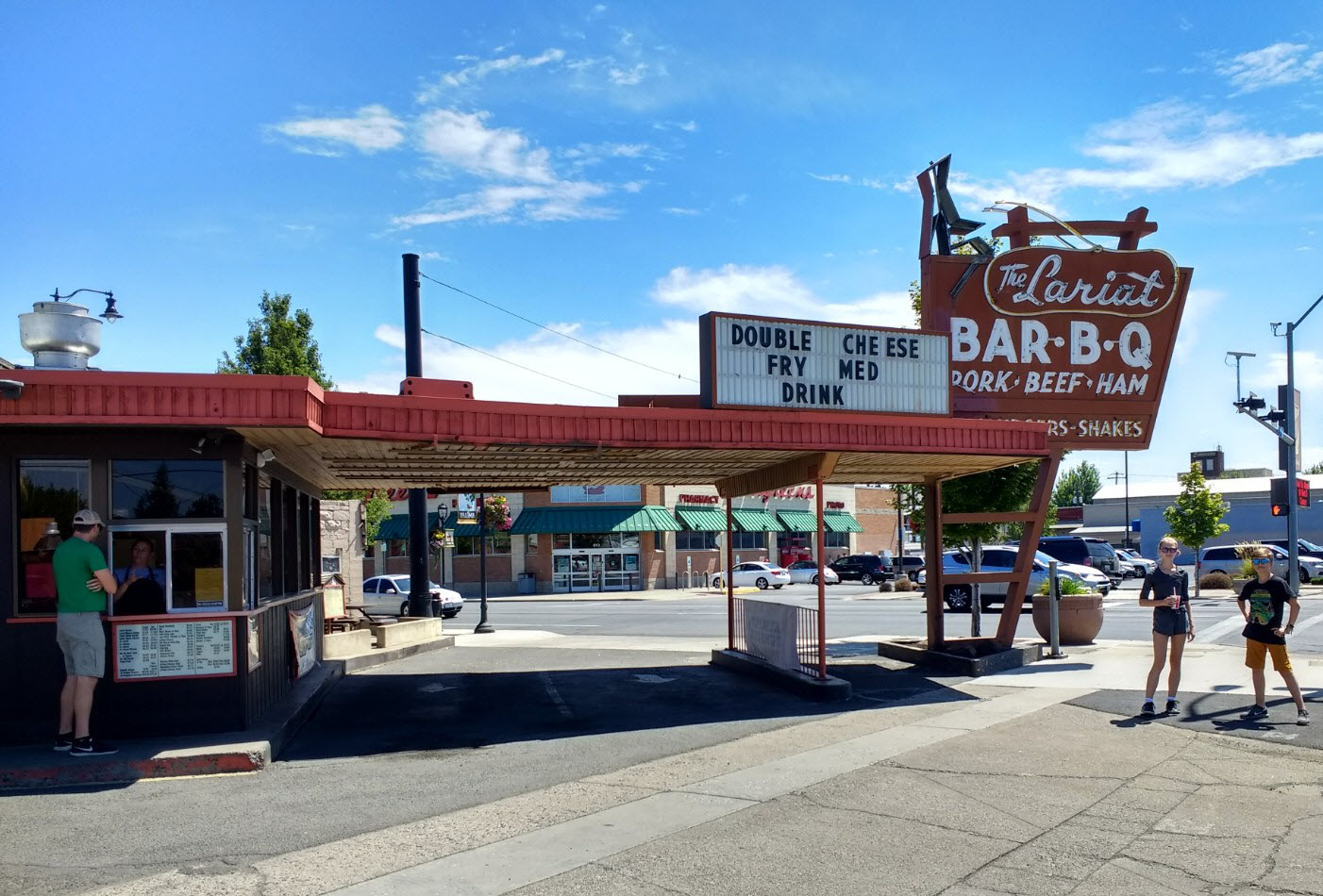 The Lariat Drive-In on Yakima Avenue.