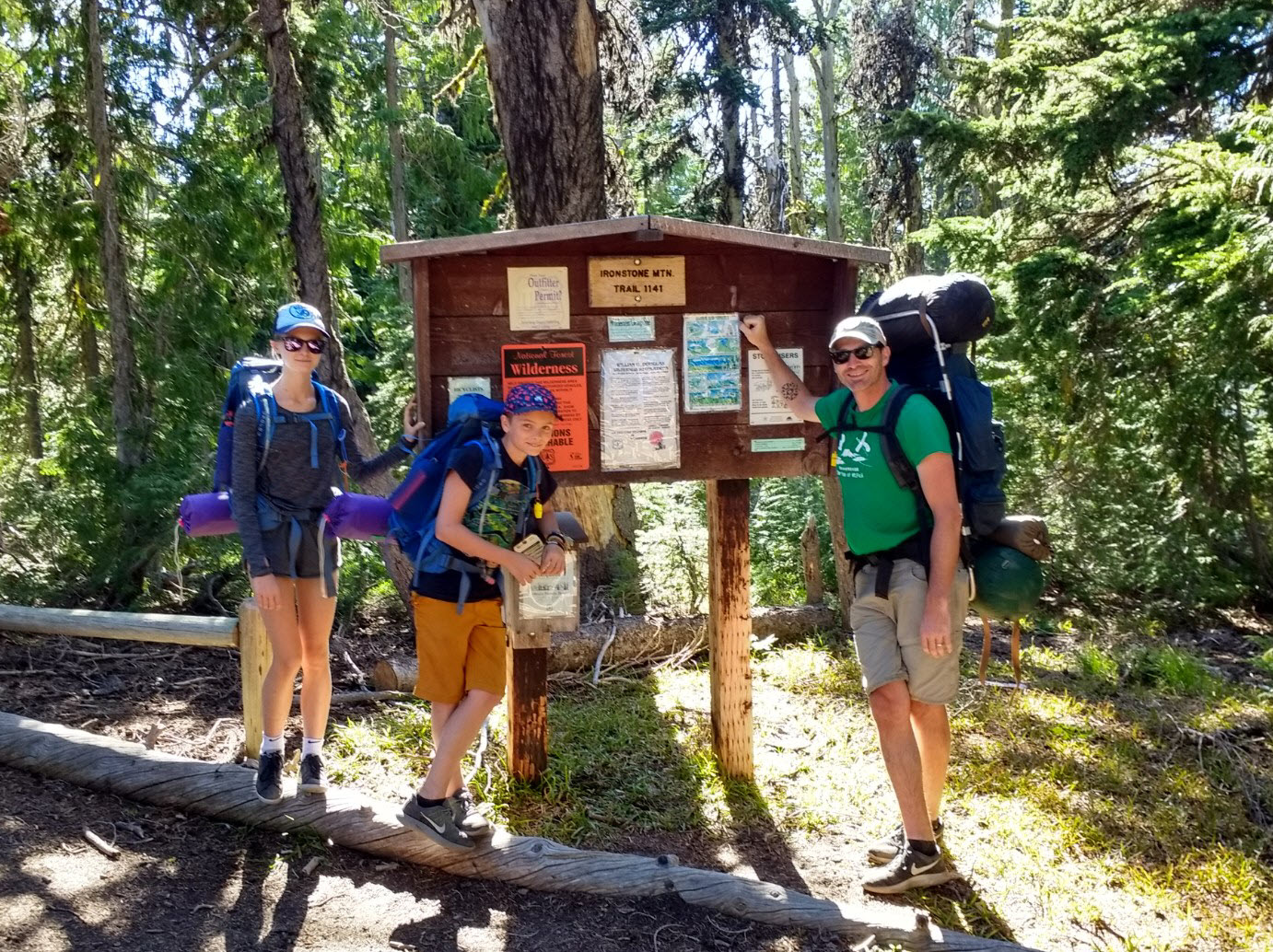 At the Trail 1141 trailhead on Bethel Ridge.