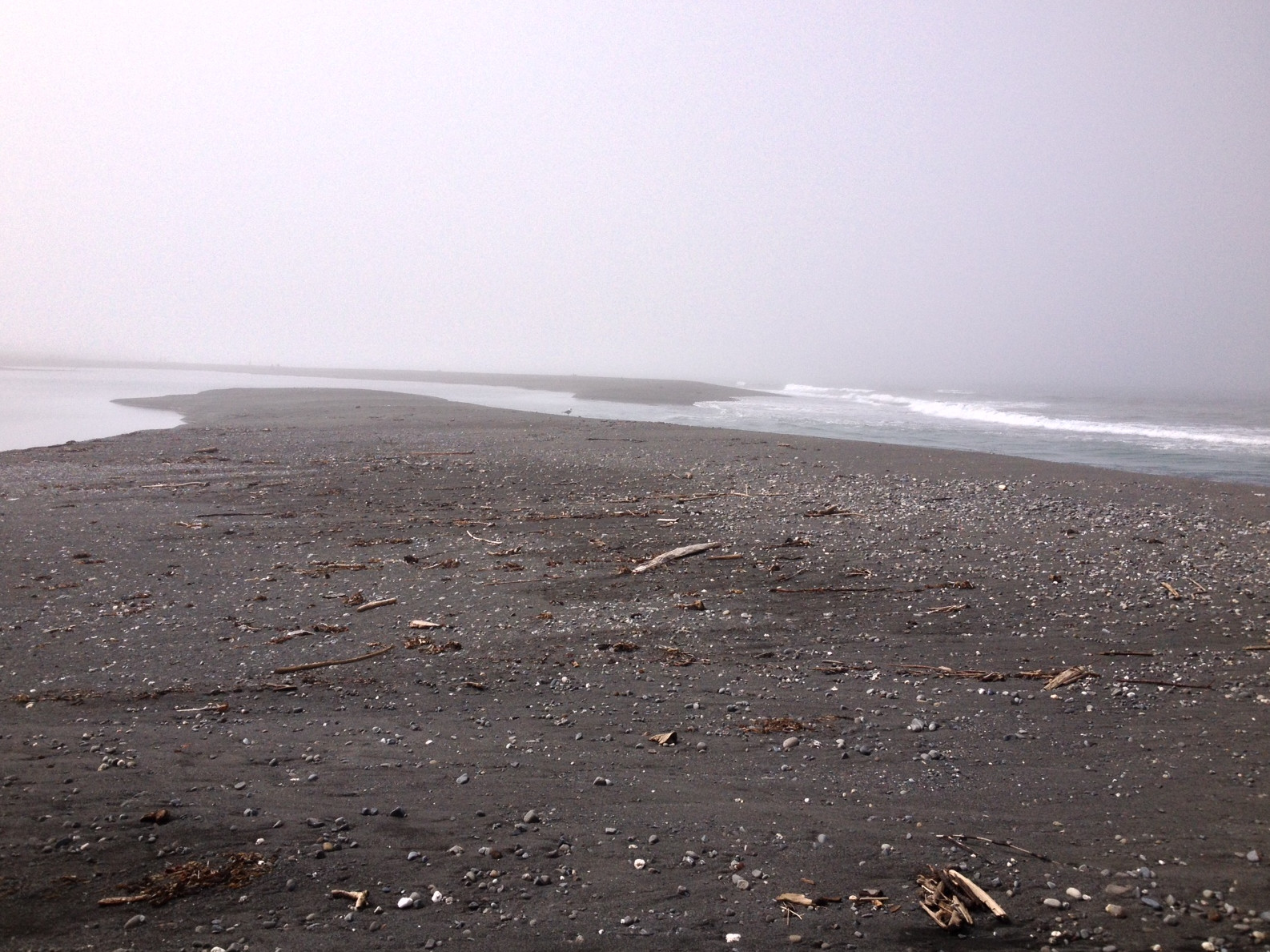 New mouth of the Elwha River